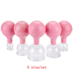 Pink Vacuum Cupping Cans Chinese Suction Family Body Massage Helper Rheumatism Therapy Pain Relief Health Care